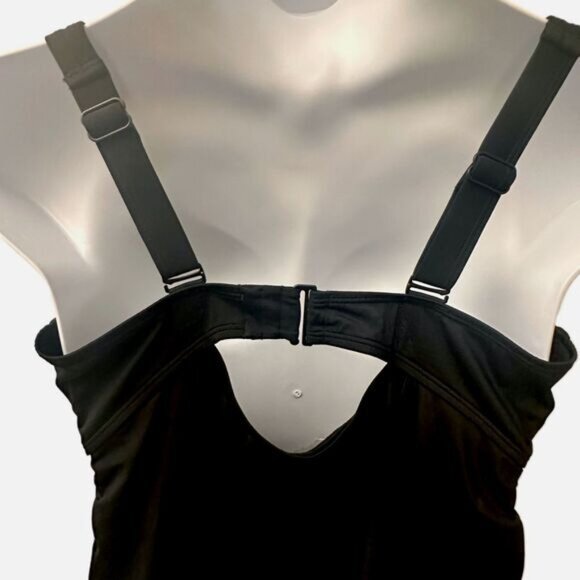 Lane Bryant LIVI Swim Underwire Balconette Tankini Size 40DD Black - Picture 7 of 8